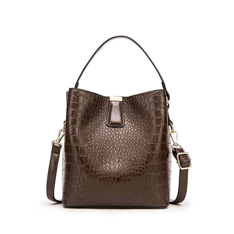 Sac à main rétro tendance style seau pour femmes
