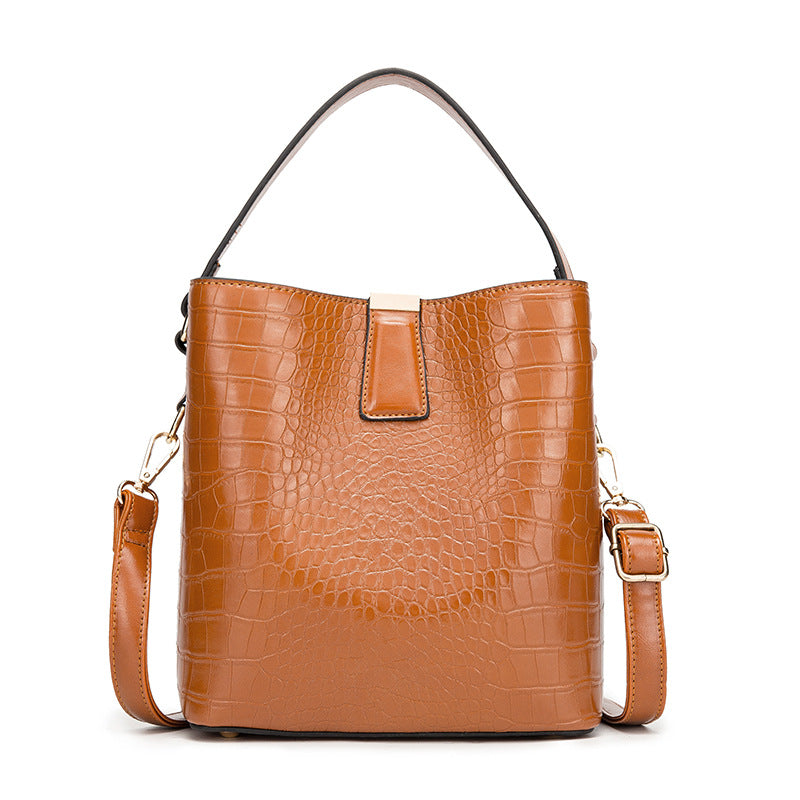 Sac à main rétro tendance style seau pour femmes