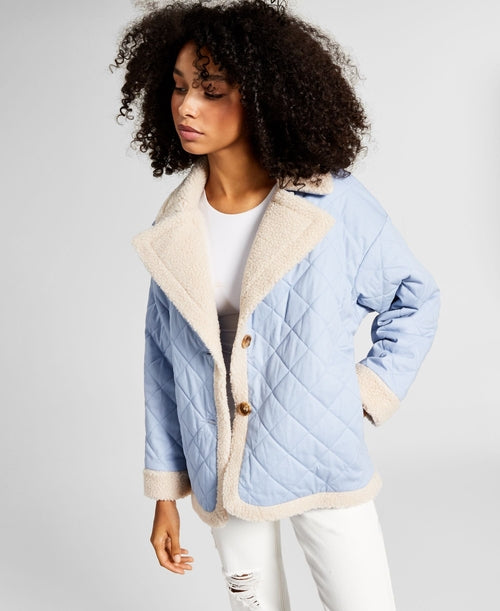 Maintenant, cette veste pour femmes matelassée avec doublure en polaire