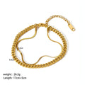 Bracelet élégant plaqué or – Intemporel et stylé pour toutes les occasions