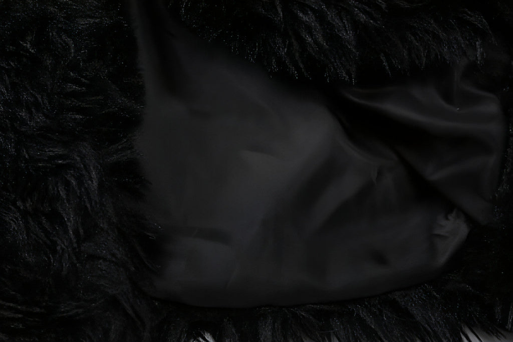 Veste pour femmes en laine duveteuse et cuir