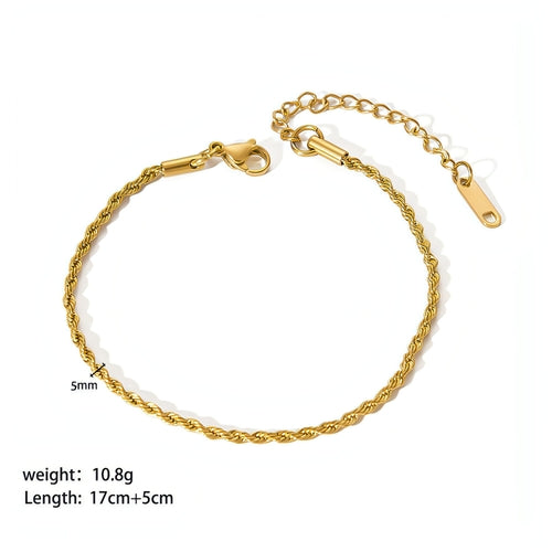 Bracelet élégant plaqué or – Intemporel et stylé pour toutes les occasions