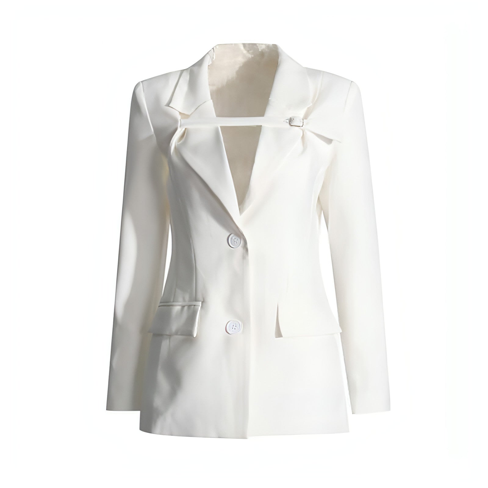 Veste de costume patchwork slim tendance pour femmes