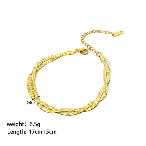 Bracelet élégant plaqué or – Intemporel et stylé pour toutes les occasions