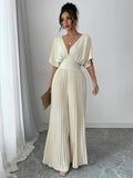 25ᵉ Édition – Robe Longue Plissée Style Portefeuille