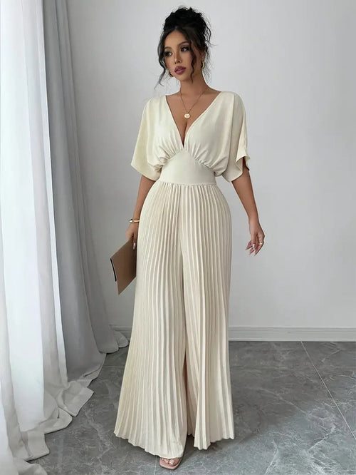 25ᵉ Édition – Robe Longue Plissée Style Portefeuille