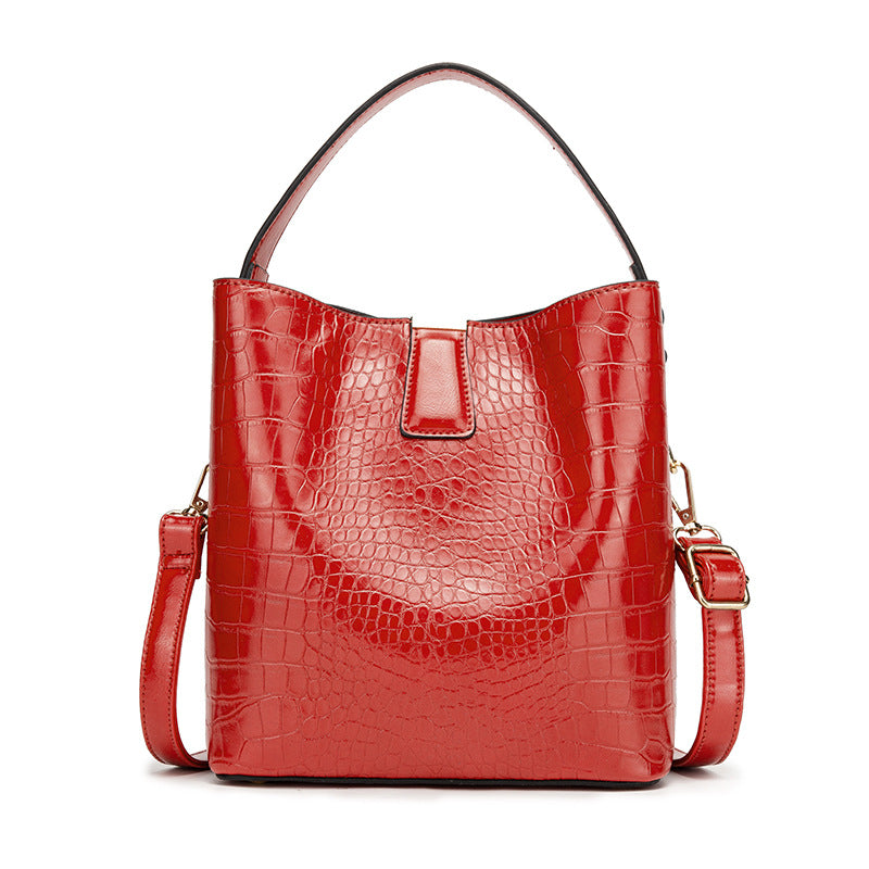 Sac à main rétro tendance style seau pour femmes