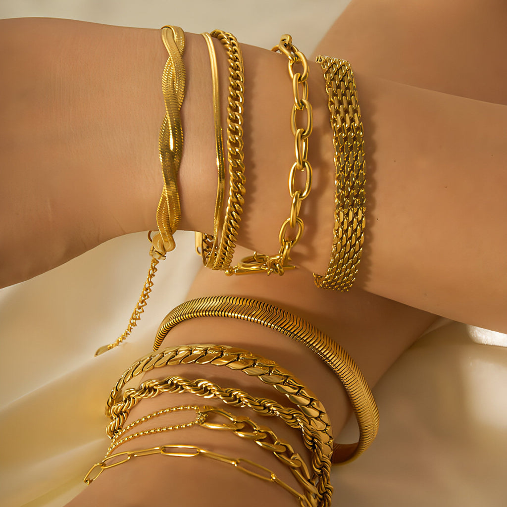 Bracelet élégant plaqué or – Intemporel et stylé pour toutes les occasions