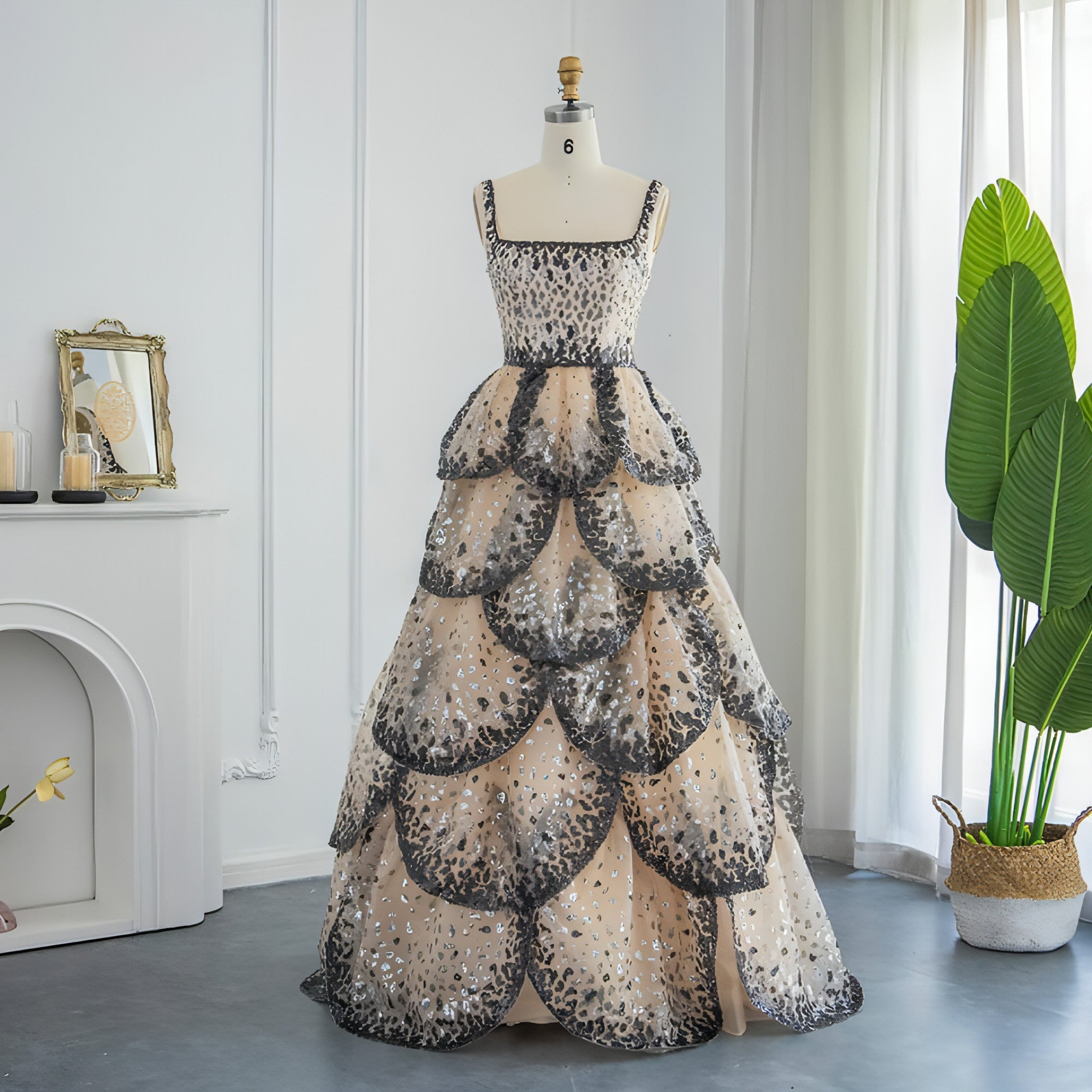 Jupe-robe gonflante de luxe pour femmes