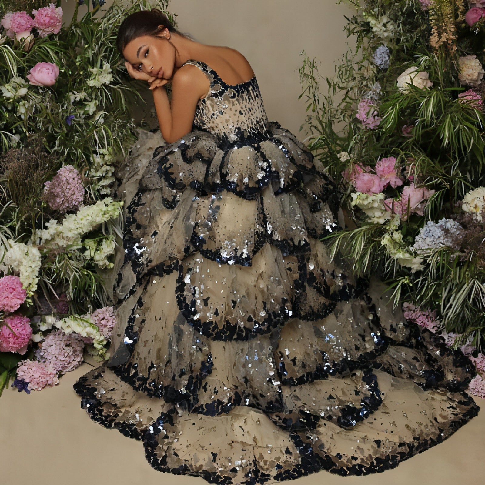 Jupe-robe gonflante de luxe pour femmes