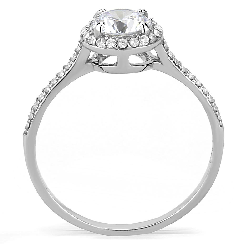 DA022 - Bague en acier inoxydable très poli (sans plaquage) de qualité AAA