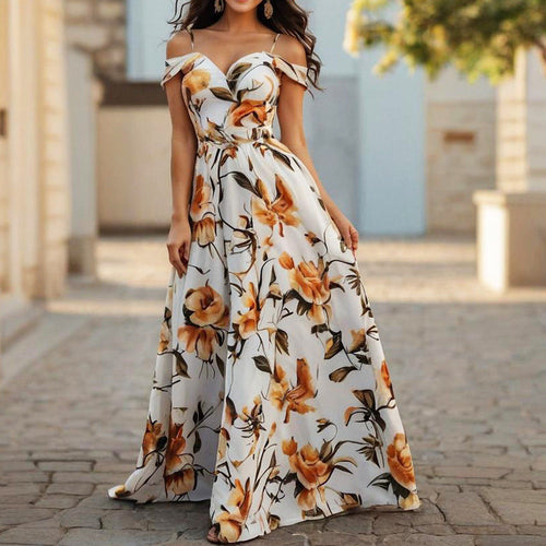 Robe d'été pour femmes imprimée sexy à bretelles bandeau. Expédié depuis