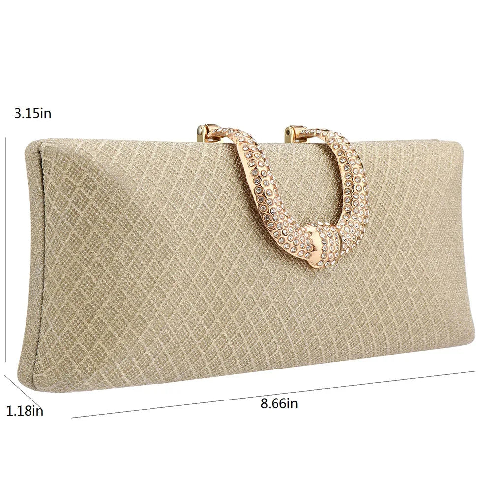Sacs de soirée YYW pour femmes, mode, luxe doré, pochettes et sacs
