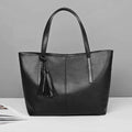 Sacs à main pour femmes grande capacité, design rétro avec pompon, tote de luxe