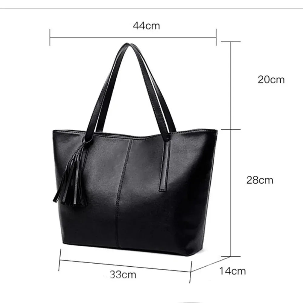 Sacs à main pour femmes grande capacité, design rétro avec pompon, tote de luxe