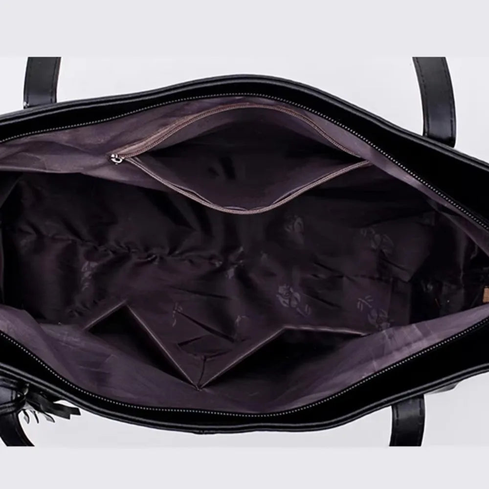 Sacs à main pour femmes grande capacité, design rétro avec pompon, tote de luxe