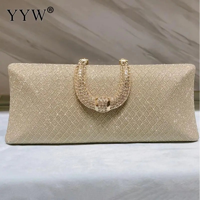 Sacs de soirée YYW pour femmes, mode, luxe doré, pochettes et sacs