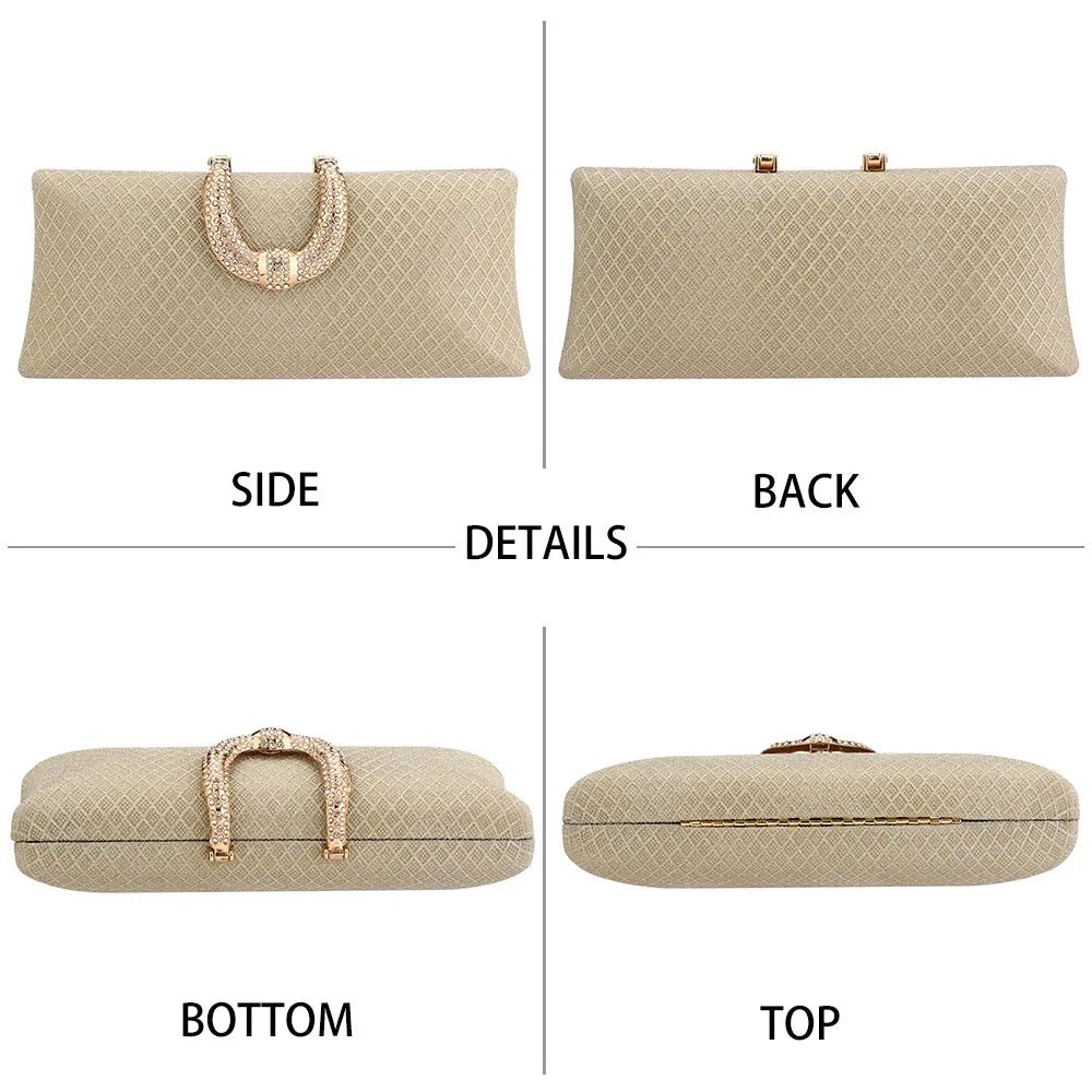 Sacs de soirée YYW pour femmes, mode, luxe doré, pochettes et sacs