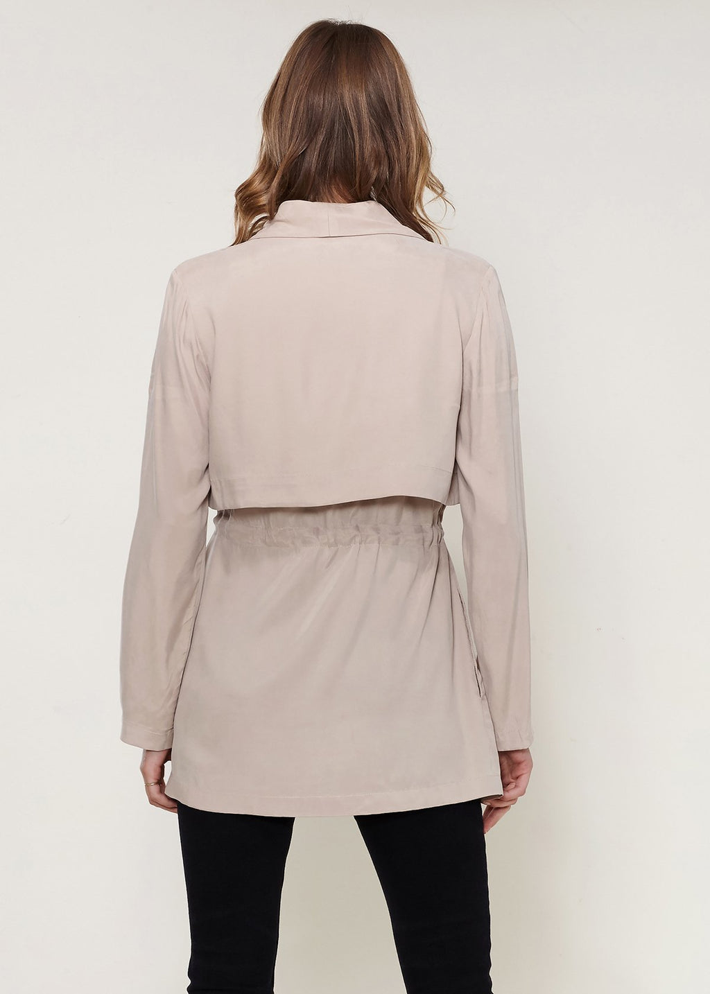 Veste Ouverte Ro&de Noir en Taupe