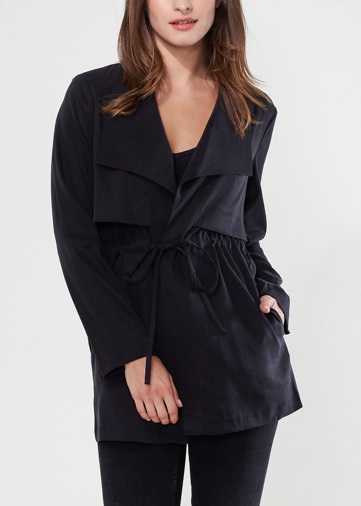 Veste Ouverte Ro&de Noir en Noir