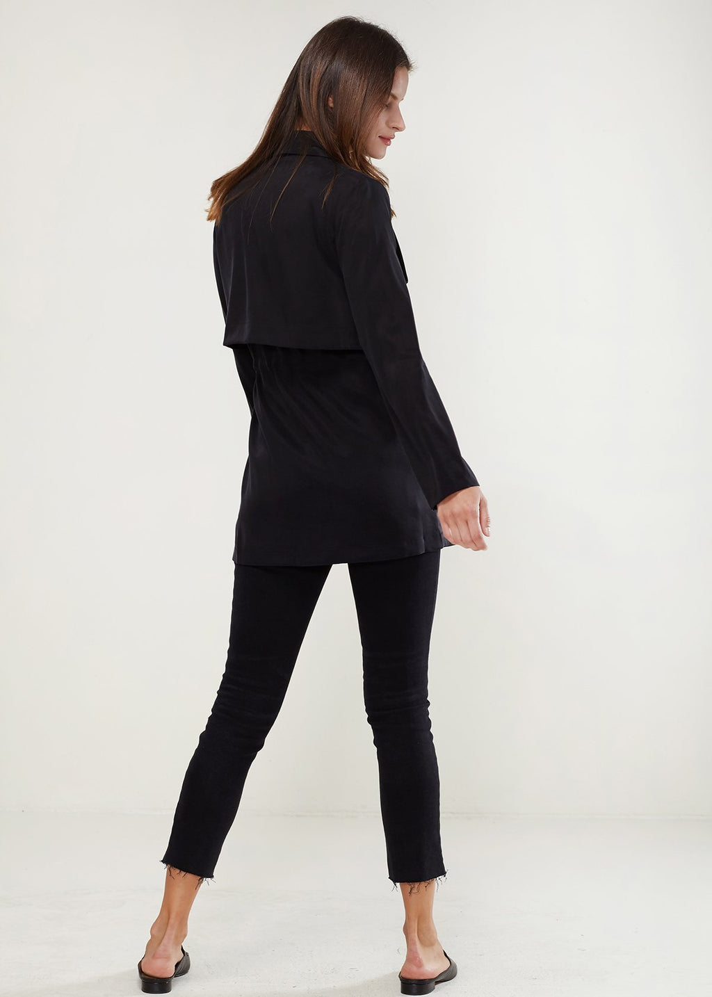 Veste Ouverte Ro&de Noir en Noir