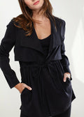 Veste Ouverte Ro&de Noir en Noir