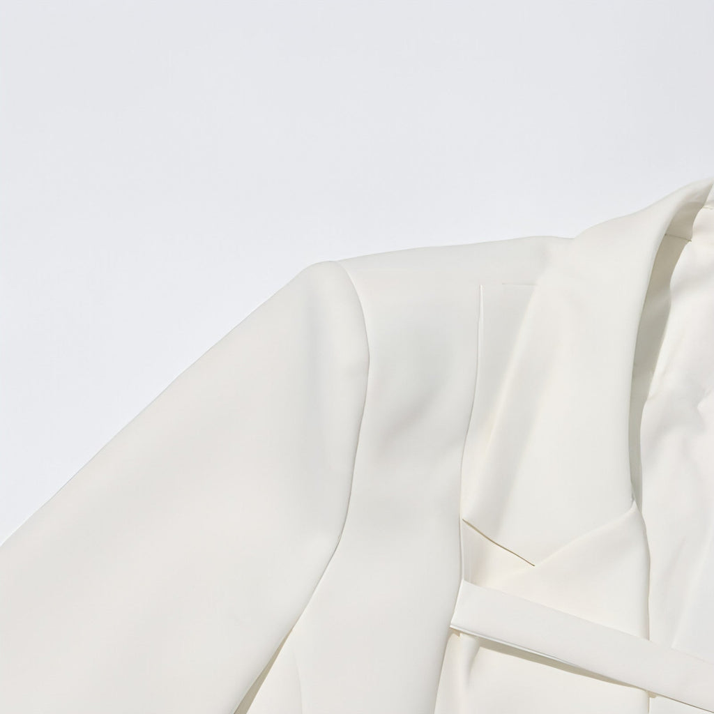 Veste de costume patchwork slim tendance pour femmes