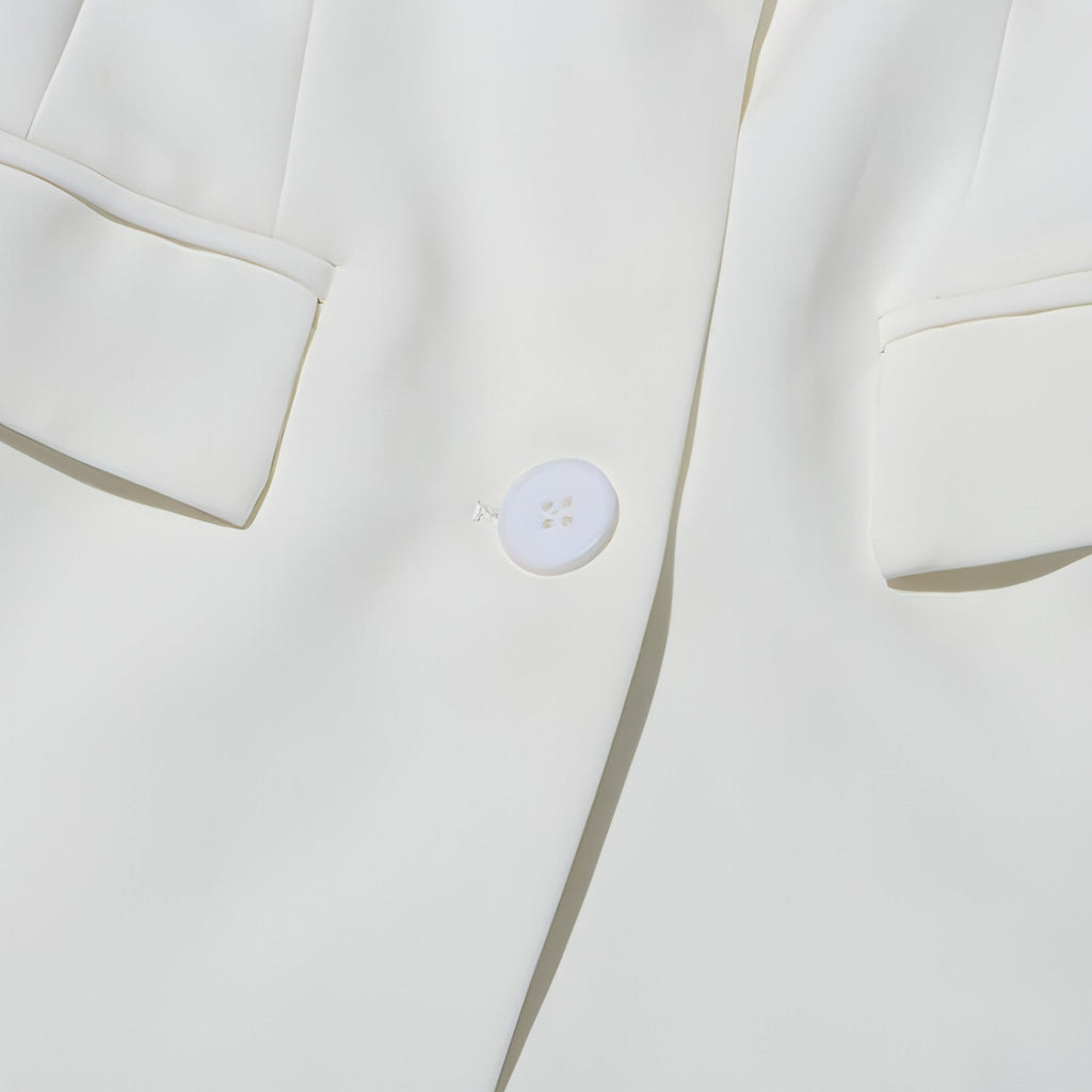 Veste de costume patchwork slim tendance pour femmes
