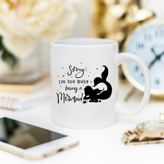 Désolé, je suis trop occupé à être une sirène - Céramique 11 oz