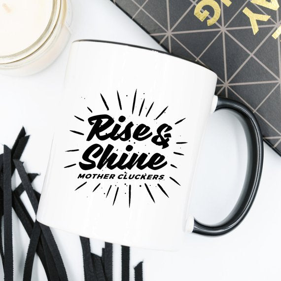 Tasse 'Debout et Brille les Cocottes', Drôle du Matin