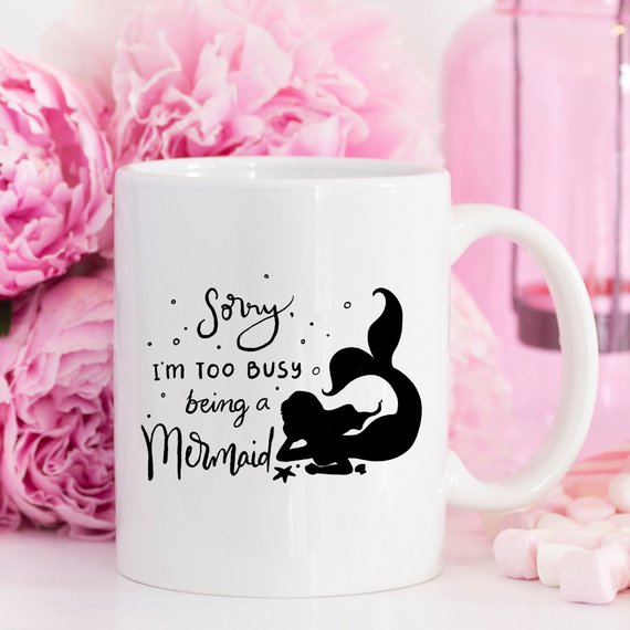 Désolé, je suis trop occupé à être une sirène - Céramique 11 oz